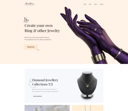 Jewelry Website <br> Redesign.